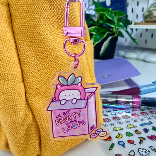 Fruity in the Loops Acrylic Keychain