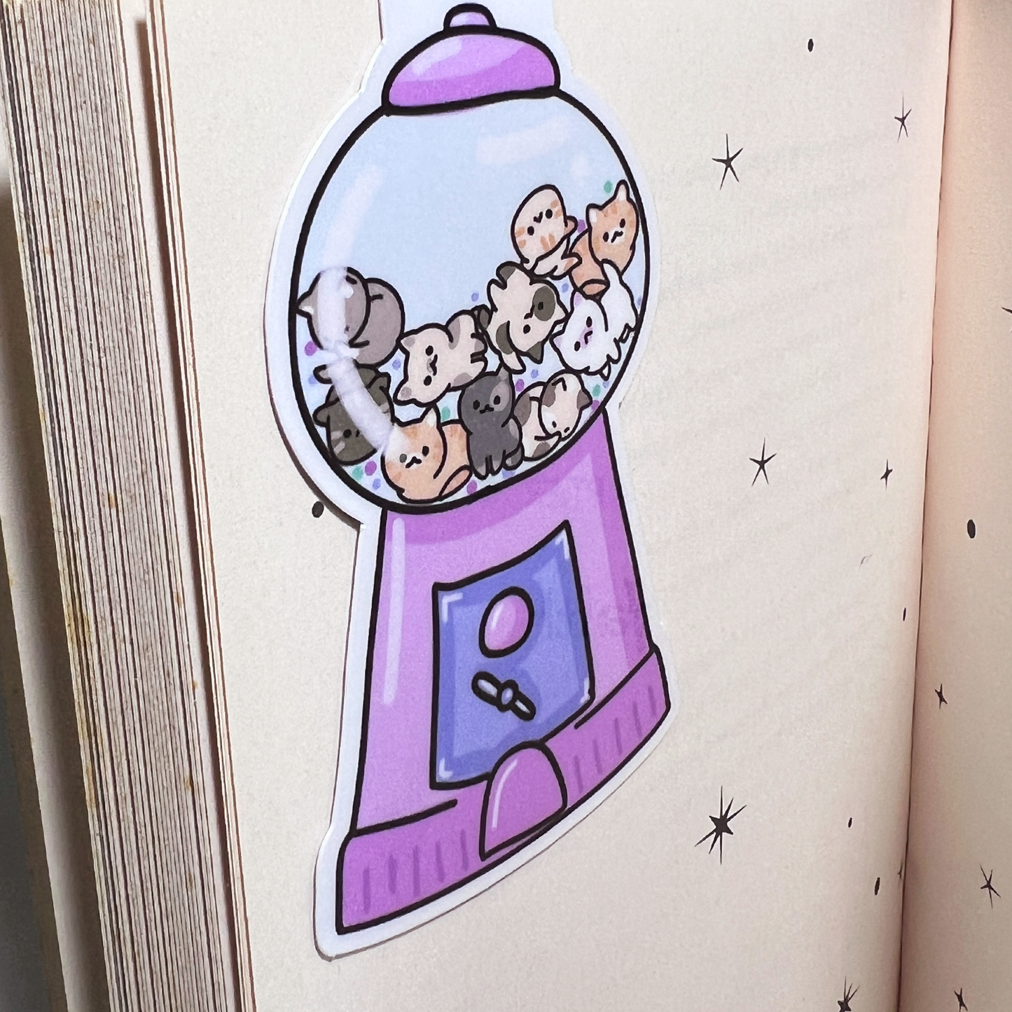 Magnetic Bookmark Gumball Cats