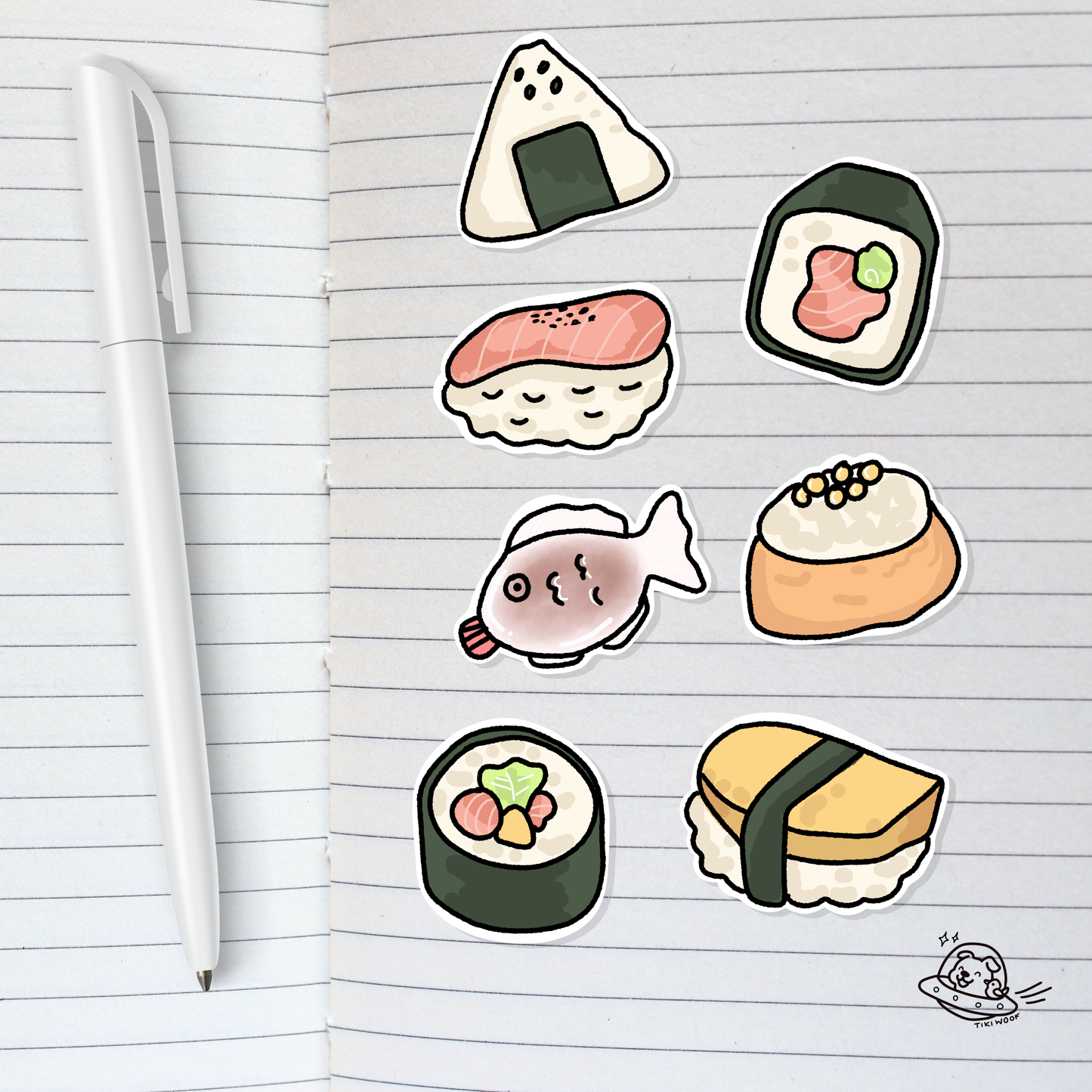 Sushi Yum Sticker Sheet