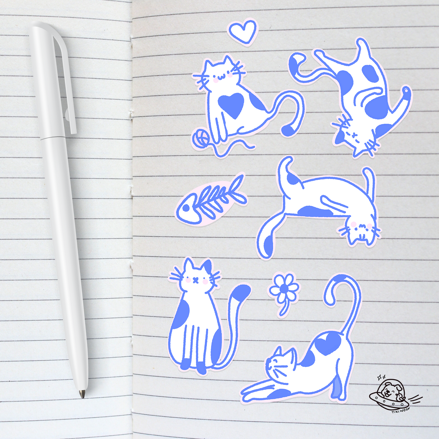 Cat Life Sticker Sheet