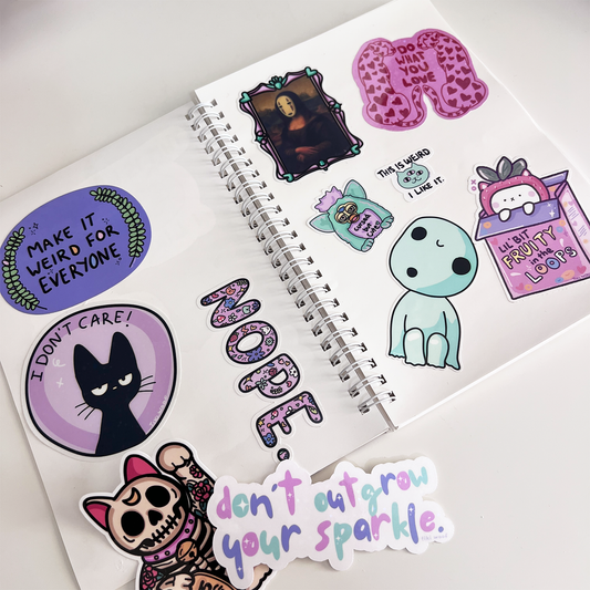 A5 Reusable Sticker Collection Book - Wanna See Some Stickers