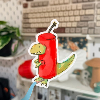 Dino-mite Sticker