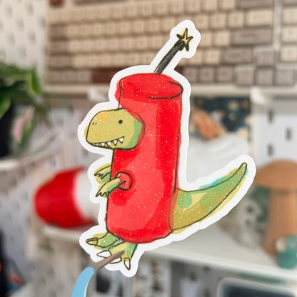 Dino-mite Sticker