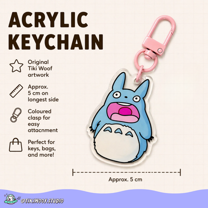 Ahhh Totoro Acrylic Keychain