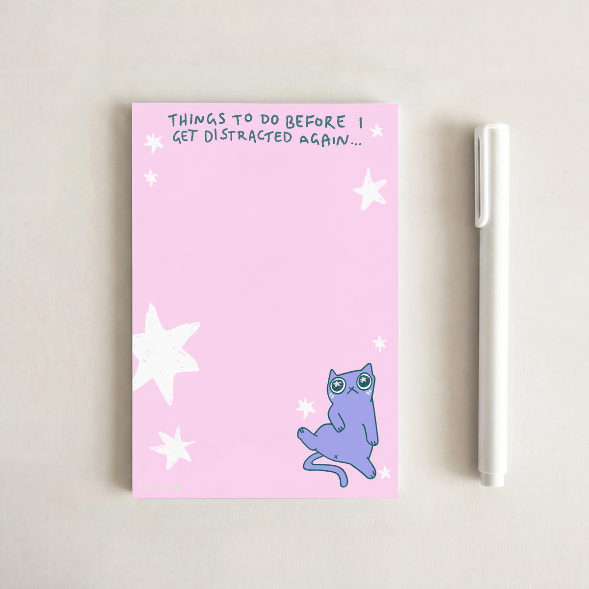 Distracted Again Notepad