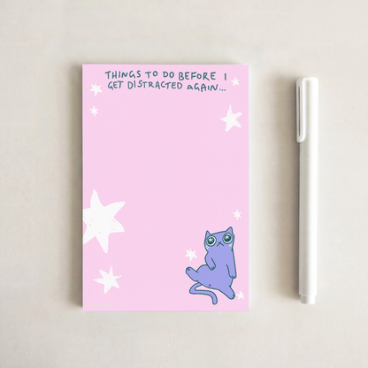 Distracted Again Notepad