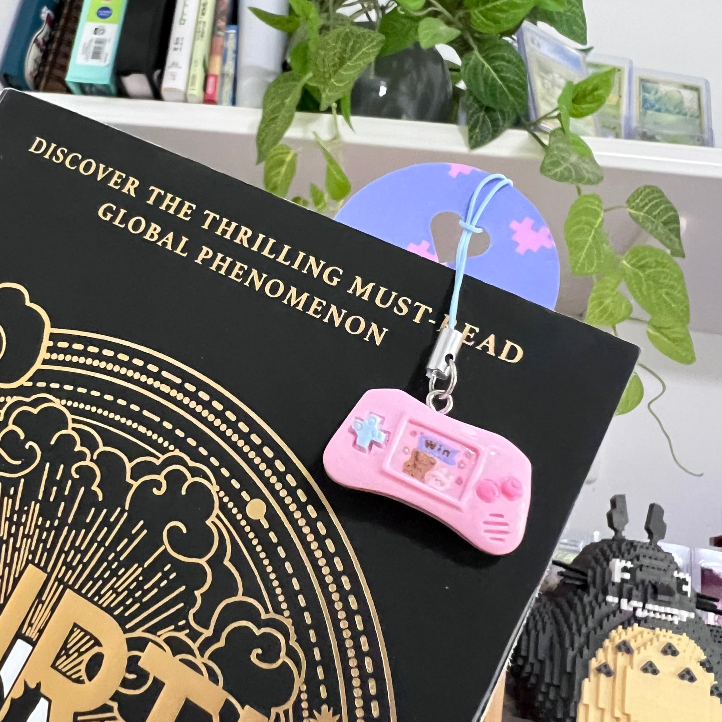 Charm Bookmark Pixel Hearts Gamer