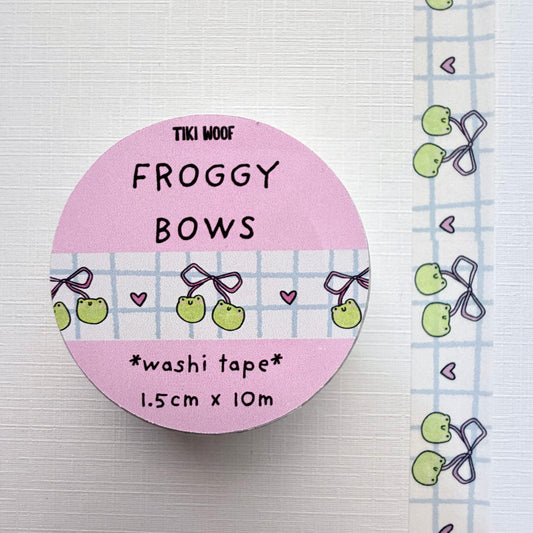 Froggy Bows Washi Tape