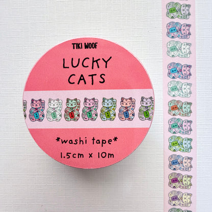 Lucky Cats Washi Tape