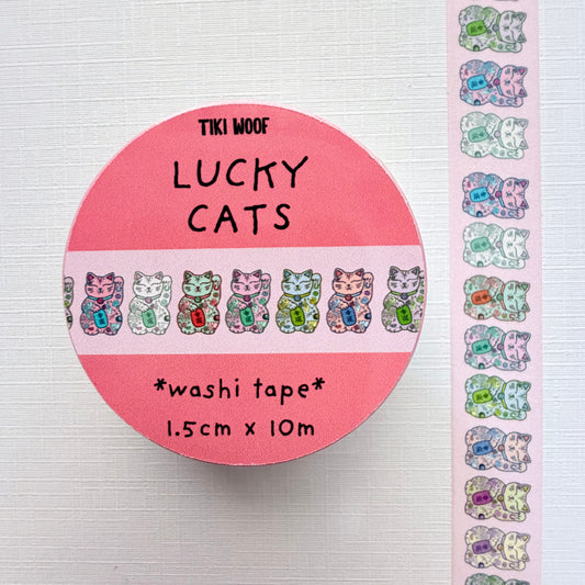 Lucky Cats Washi Tape