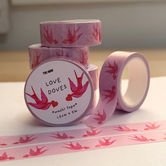 Love Doves Washi Tape