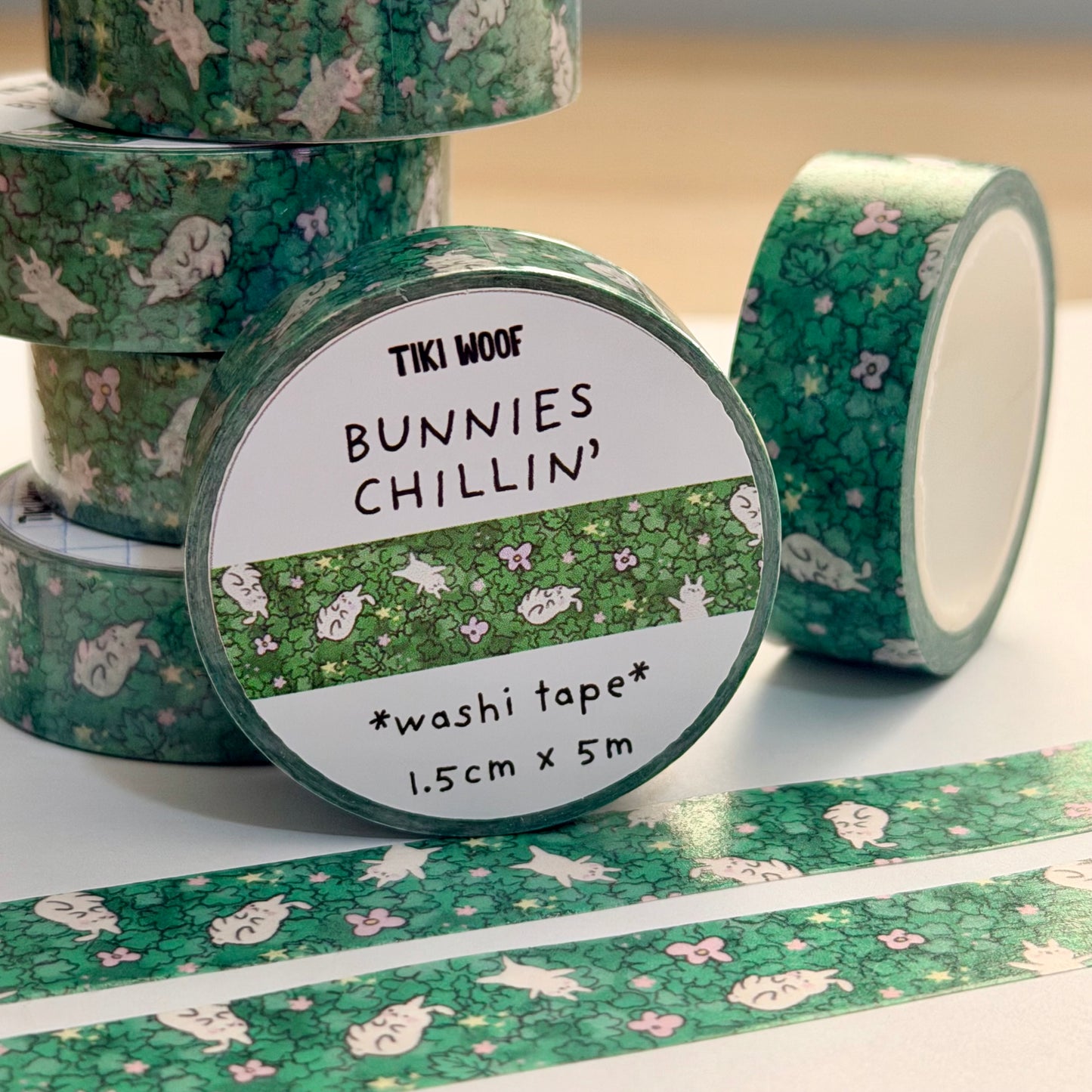 Bunnies Chillin' Washi Tape