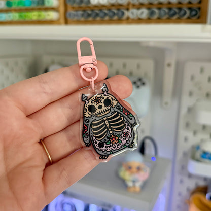 Totoro Day of the Dead Acrylic Keychain