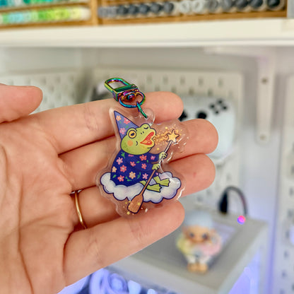 Wizard Frog Acrylic Keychain