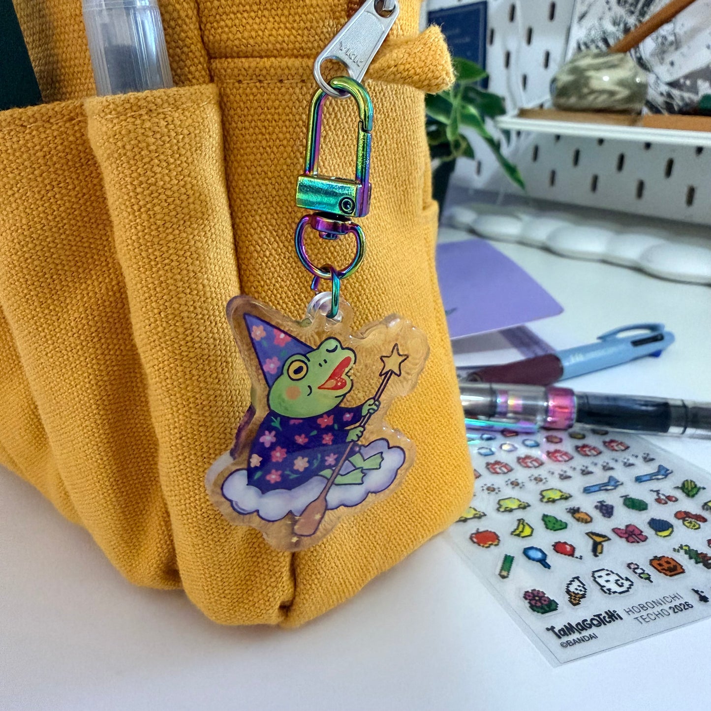 Wizard Frog Acrylic Keychain