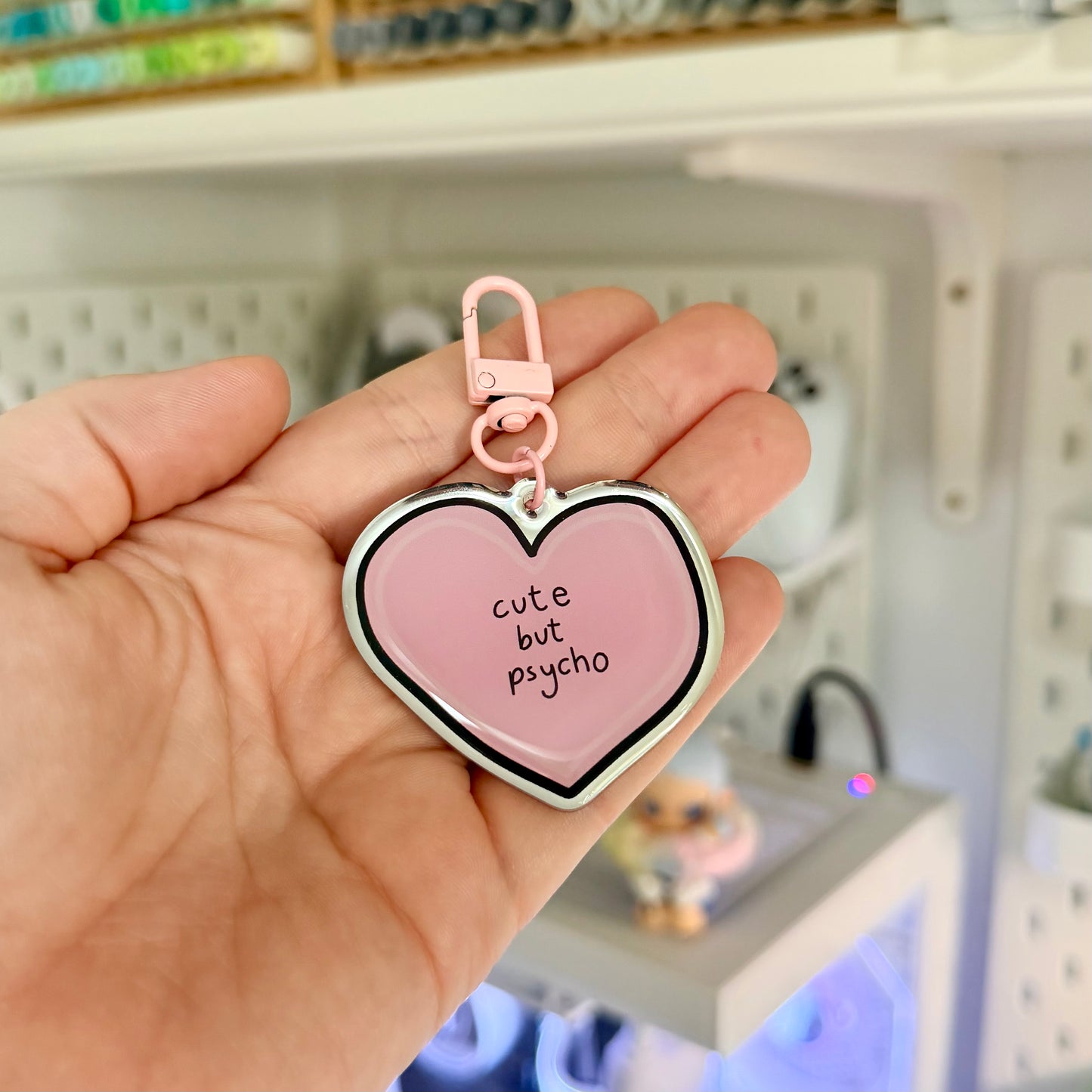 Cute but psycho Mirror Keychain