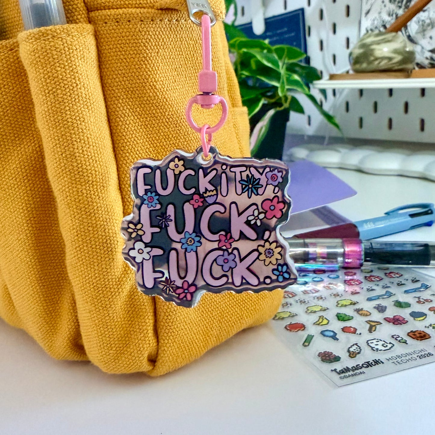 F*ckity F*ck F*ck Mirror Keychain