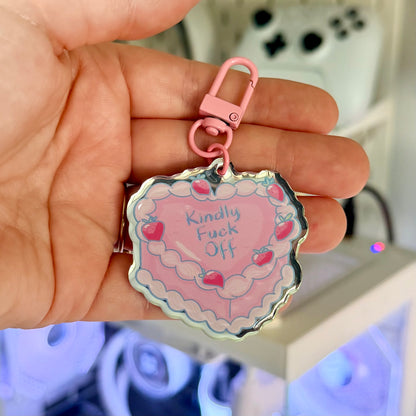 Kindly F*ck off Mirror Keychain