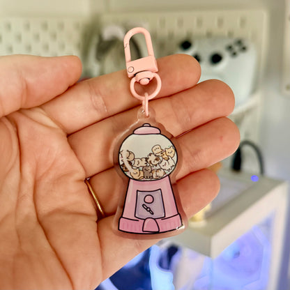 Gumball Cats Acrylic Keychain
