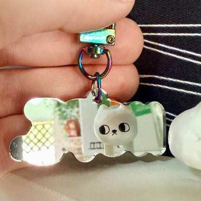 Nope Mirror Keychain
