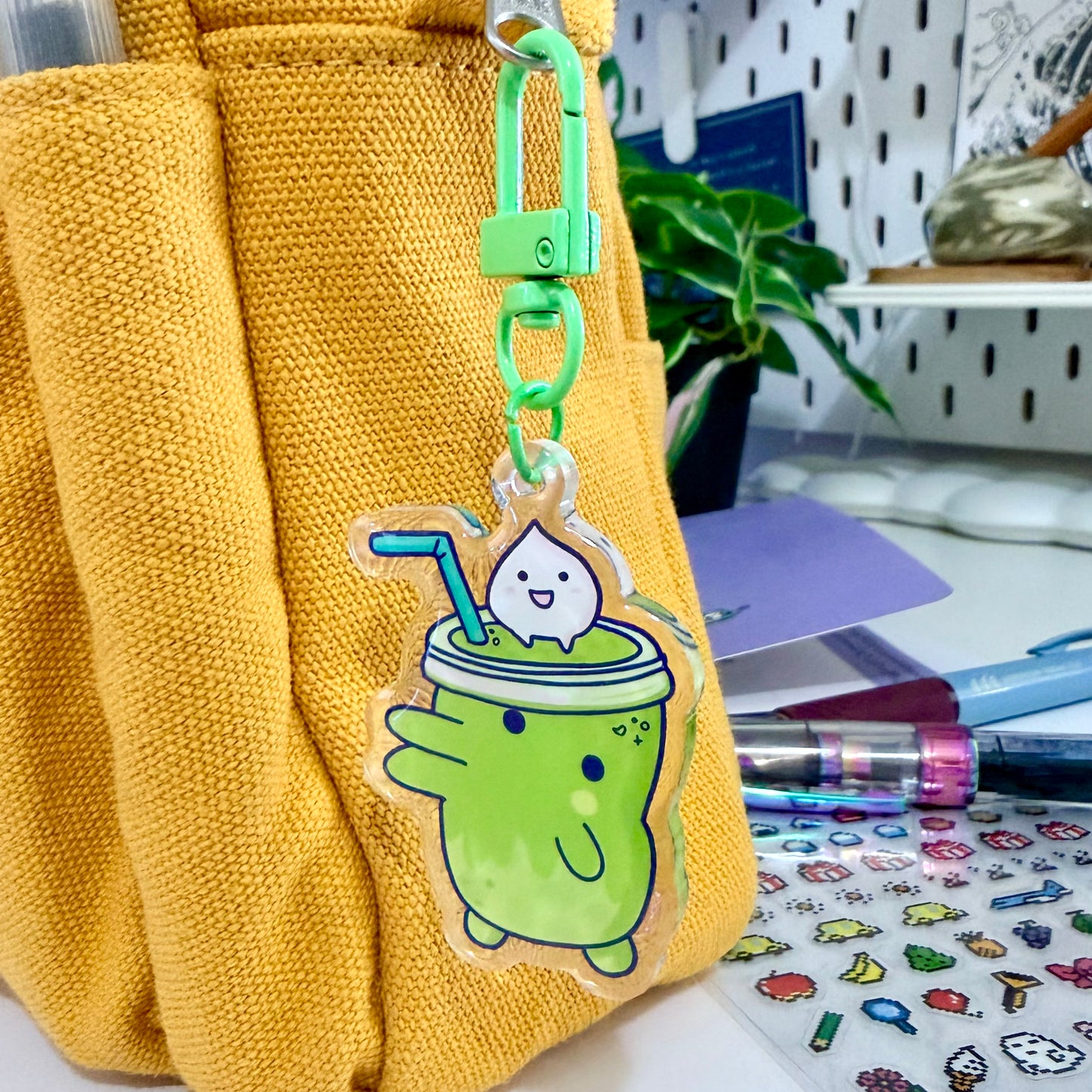 Kuchipatchi Matcha Acrylic Keychain