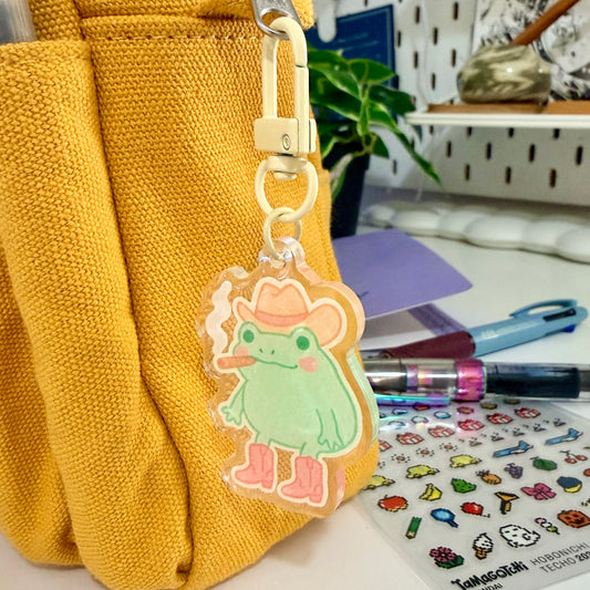 Smokin' Frog Acrylic Keychain