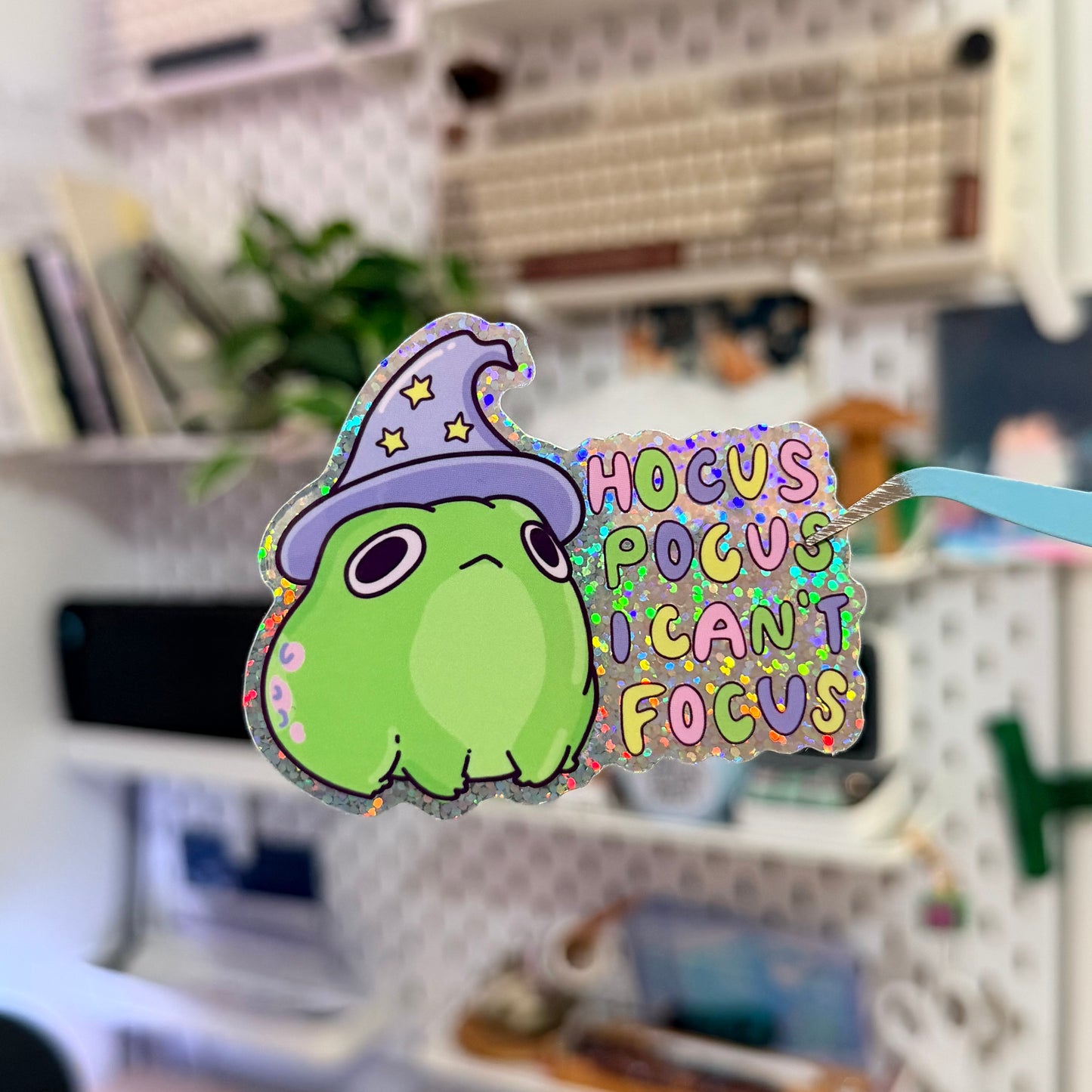 Hocus Focus Glitter Sticker