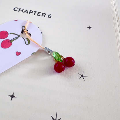 Charm Bookmark Cherry