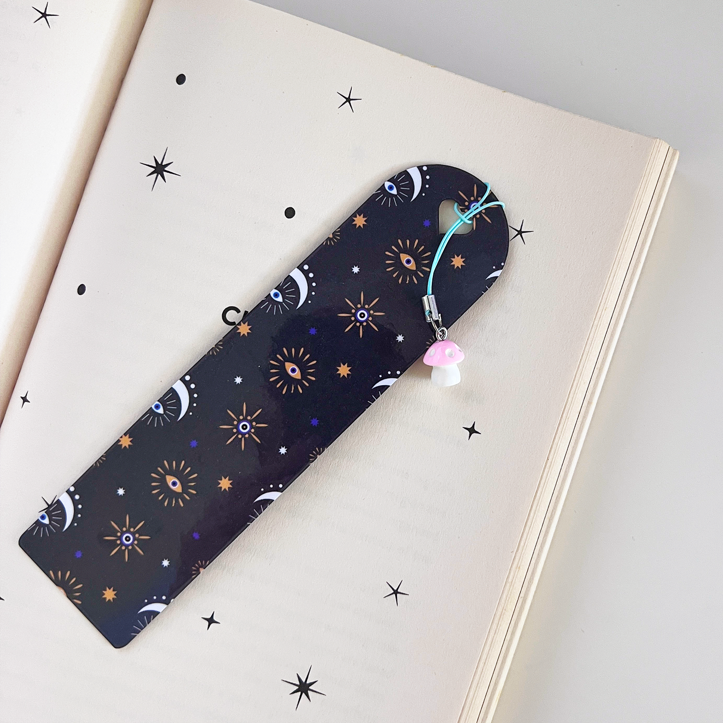 Charm Bookmark Glow in the Dark Mushroom