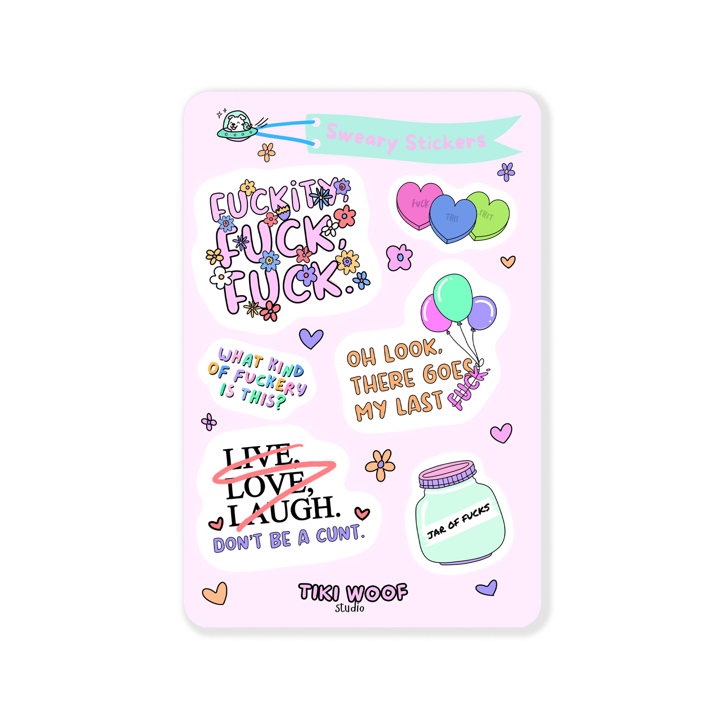 Sweary Sticker Sheet