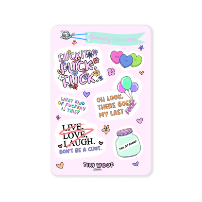 Sweary Sticker Sheet