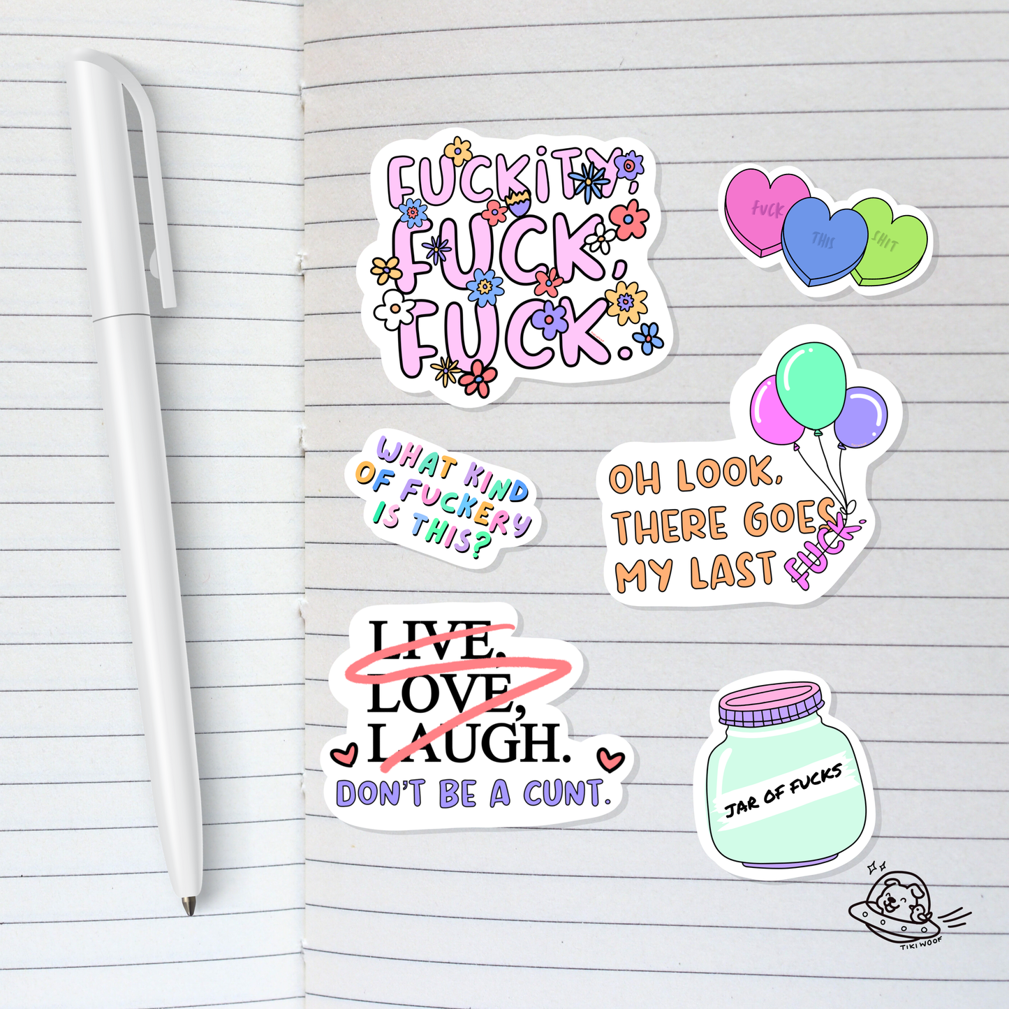 Sweary Sticker Sheet