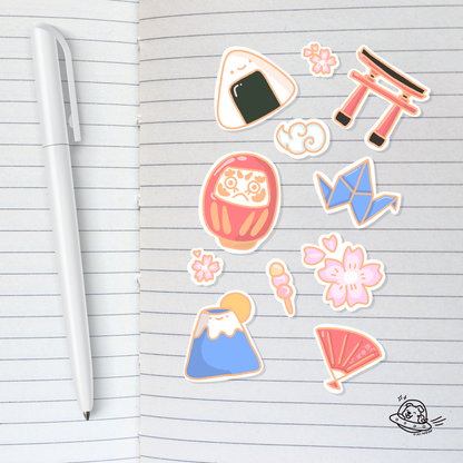 I Wish I was in Japan Sticker Sheet