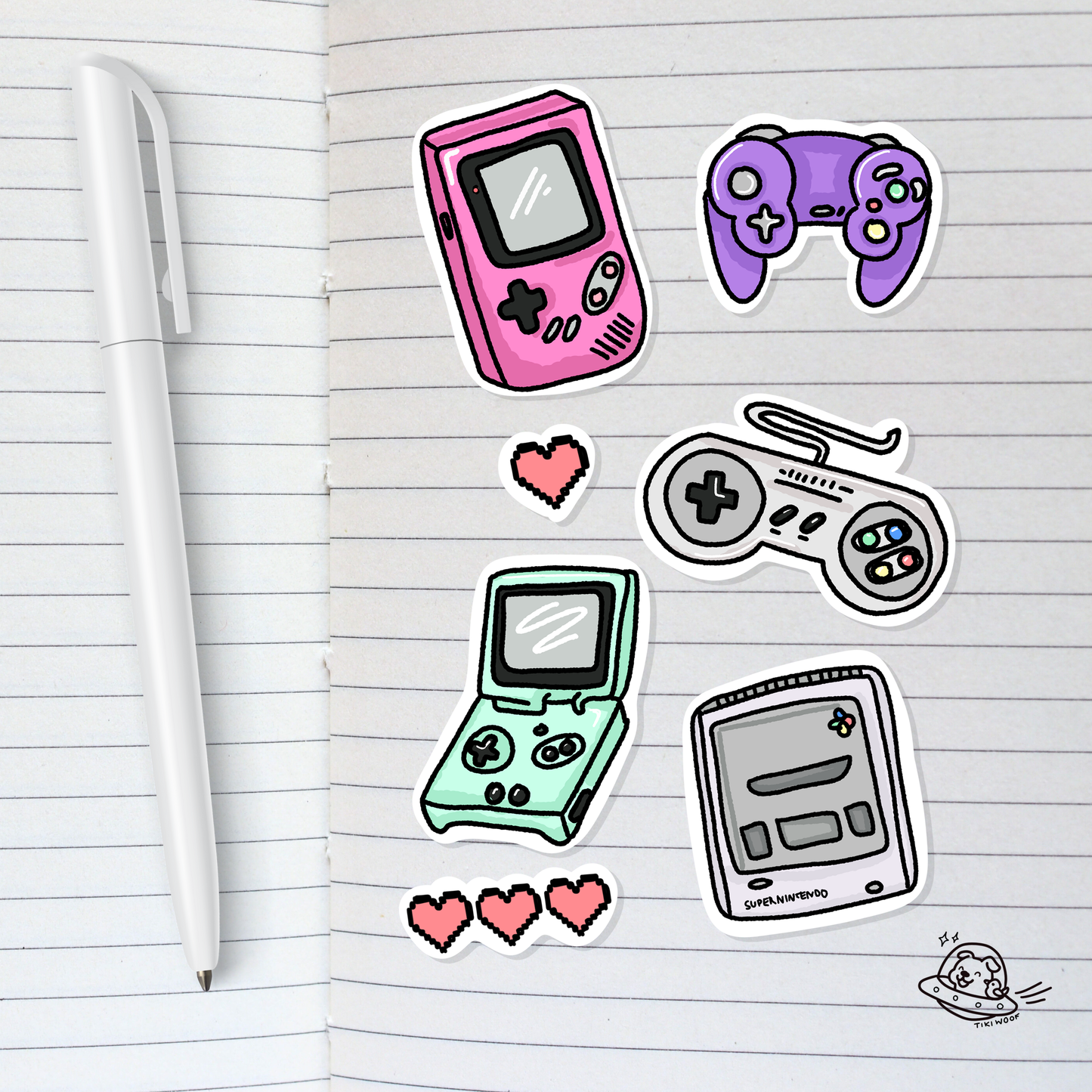 Retro Games Sticker Sheet