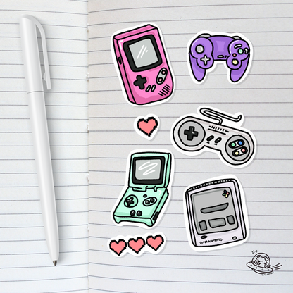 Retro Games Sticker Sheet