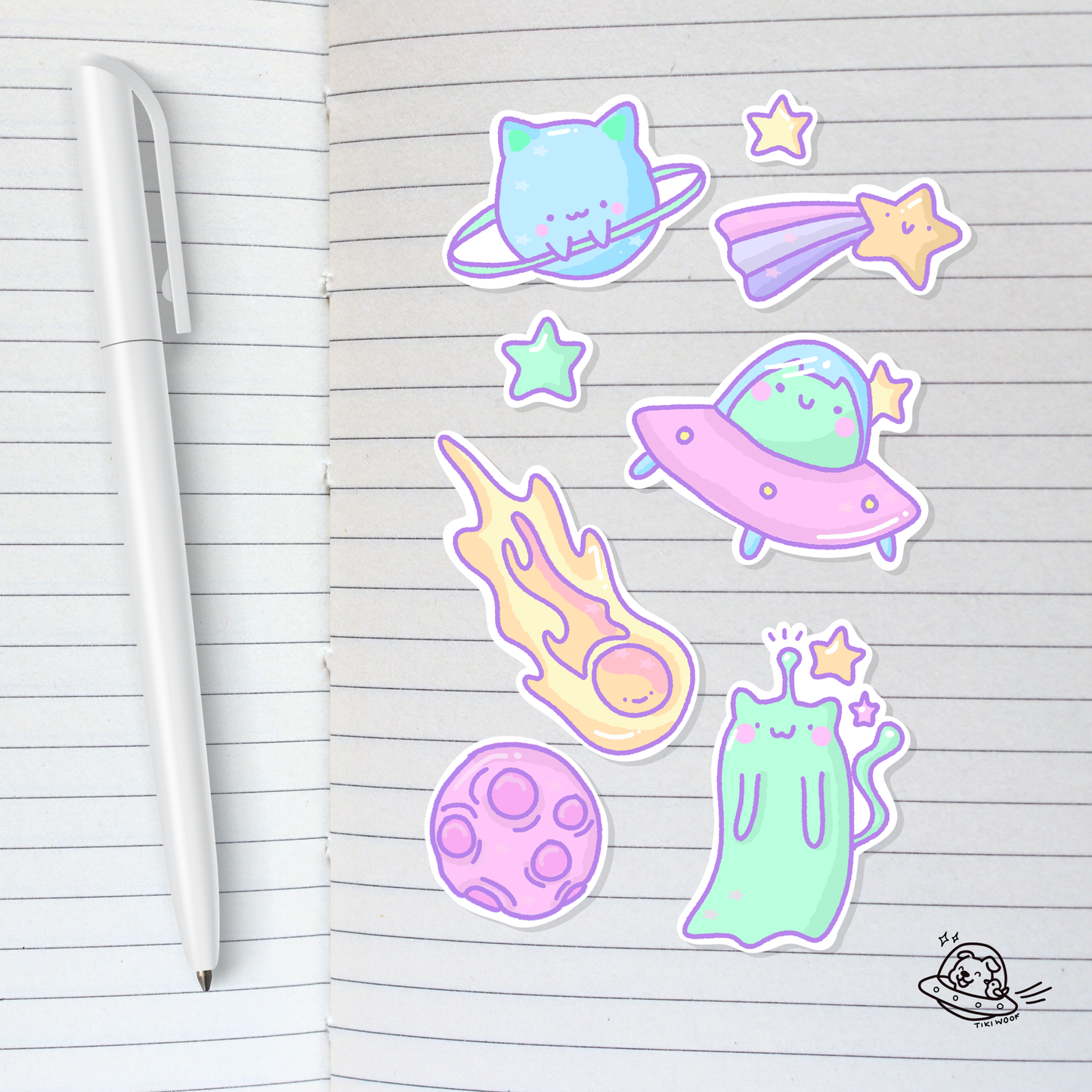 Spaced Out Sticker Sheet