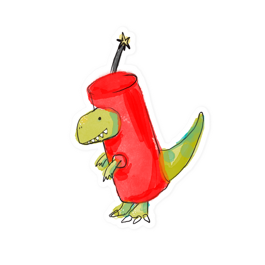Dino-mite Sticker