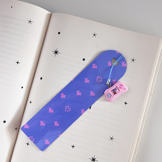 Charm Bookmark Pixel Hearts Gamer